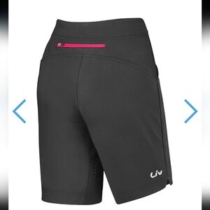 LIV Energize New Women's Short Bike Shorts black Removable Liner Shorts Road XS